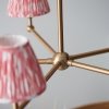 Klasyczna lampa wisząca abażurowa mosiężna minimalistyczna uniwersalna Santiago & Ikat 115008 ENDON